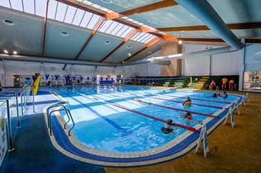 Heated indoor recreational pool