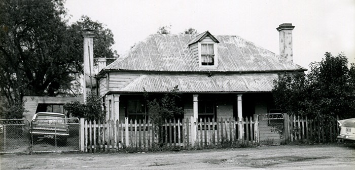 Built in around 1840, Miss Raymond’s Cottage was opposite the Fisher’s Ghost restaurant. Photo: CAHS