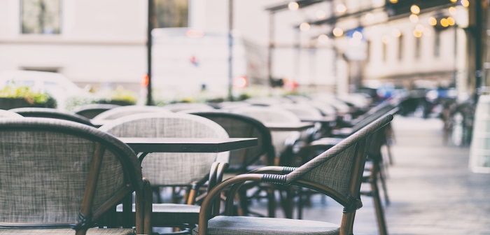 Imagine showing outdoor dining seating area