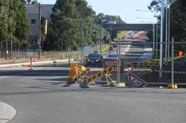 Badgally rd during works 5