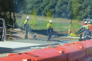 Badgally rd during works 7