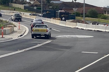 Raby Road works underway
