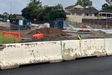 Raby Road works underway