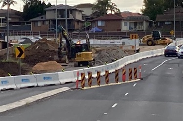 Raby Road works underway