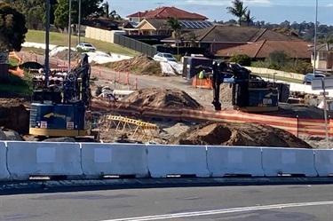 Raby Road works underway
