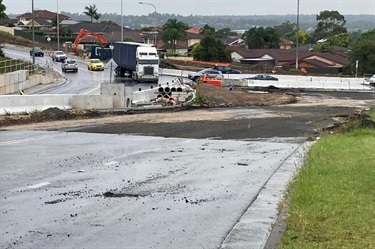 Raby Road works underway