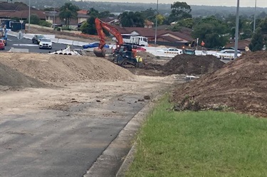 Raby Road works underway