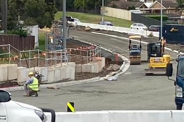 Raby Road works underway