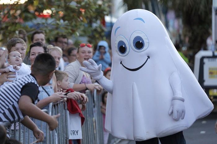 Fred the Festival's Mascot makes a regular appearance