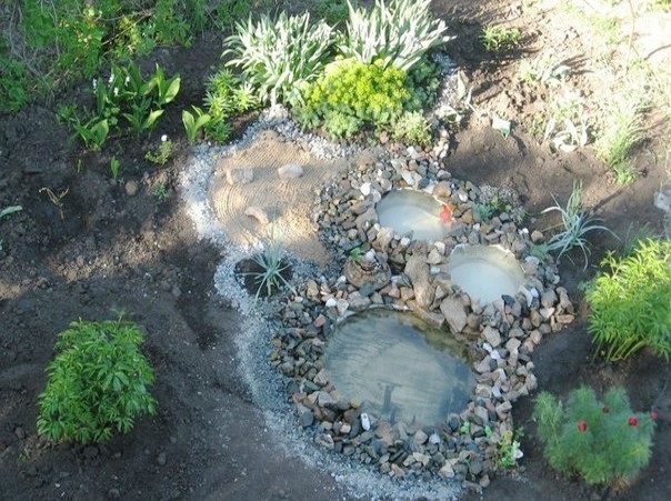 Car tyre pond