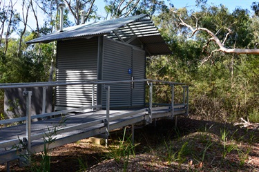 A toilet, accessible by ramp, can be found at the Victoria Rd entrance of the park