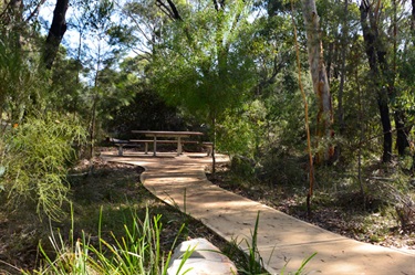 Picnic tables are great for a big meal after exploring the park