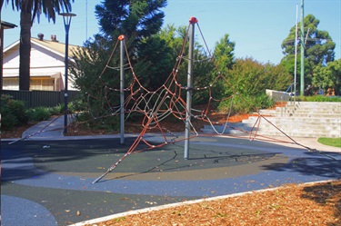 A double climbing frame is a favourite with kids