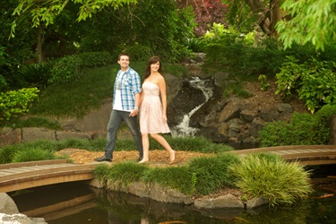 Stroll around the gardens featuring traditional Japnese design