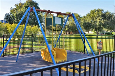 A special swing for kids with disabilities makes Koshigaya popular with families across Campbelltown