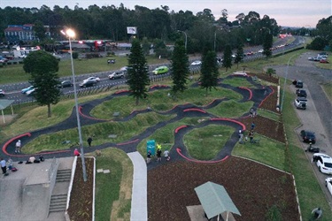 BMX enthusiasts and skateboarders will be delighted with the new asphalt pump track