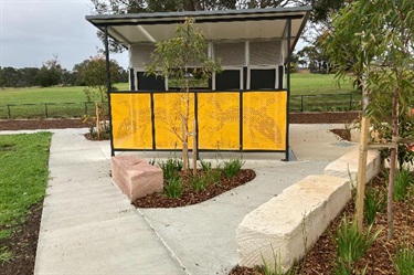 An accessible toilet block