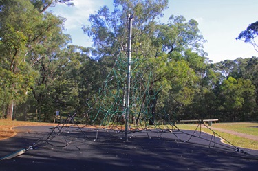 All playgrounds have soft-rubber fall coverings