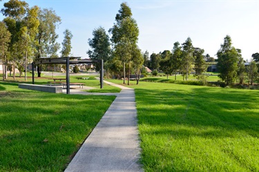 Take in a relaxing meal and one of the picnic tables after trekking around on the cycleways