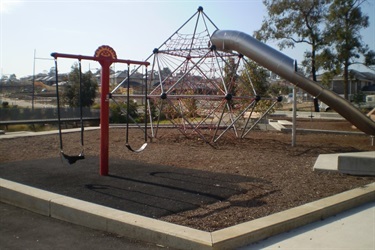 There are also swings for smaller kids