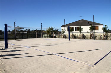 Beach volleyball court