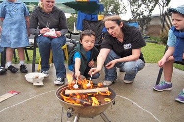 City OSHC outdoor firepit