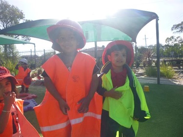 Children dressing up