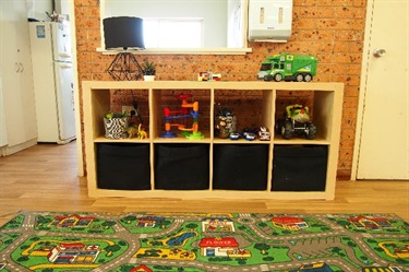 Indoor play construction area