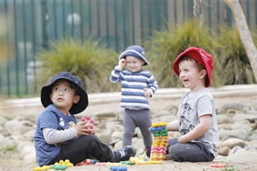 Boys in sandpit