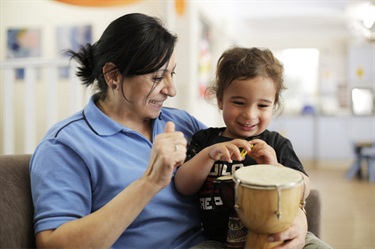 Child with drum