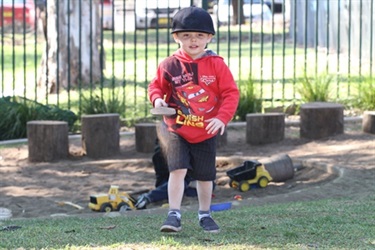 Boy with black hat