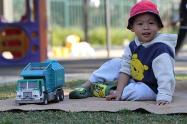 Boy with red hat