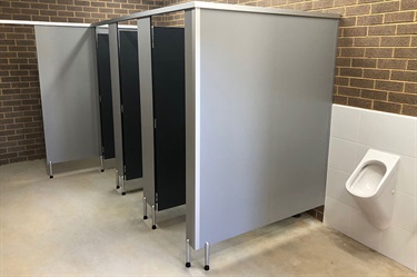 Toilet block in the Amenities Building at Ambarvale Sports Complex