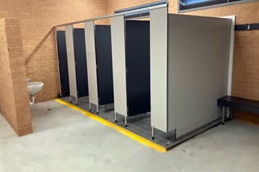 Two change rooms for home and away teams
