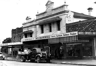 A later photo  of the Bursill's property when the hoarding outside read William Bursill.