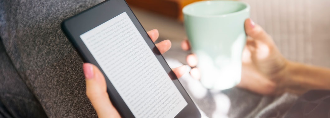 Accessing library services digitally reading a kindle