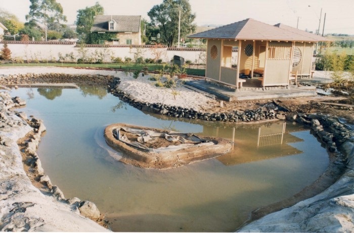 Construction of the Japanese Gardens