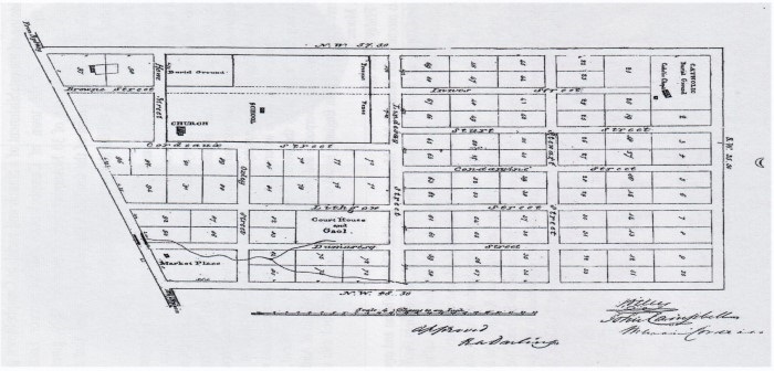 Hoddles Plan of Campbelltown 1827