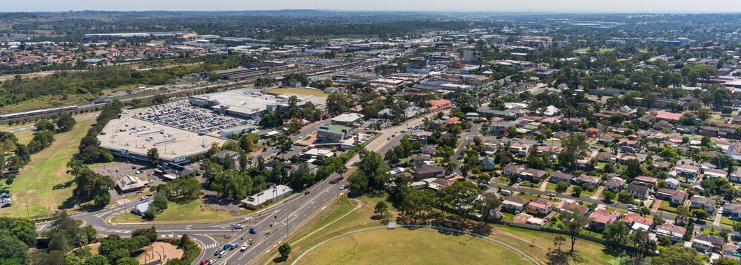 Aerial view of Campbelltown