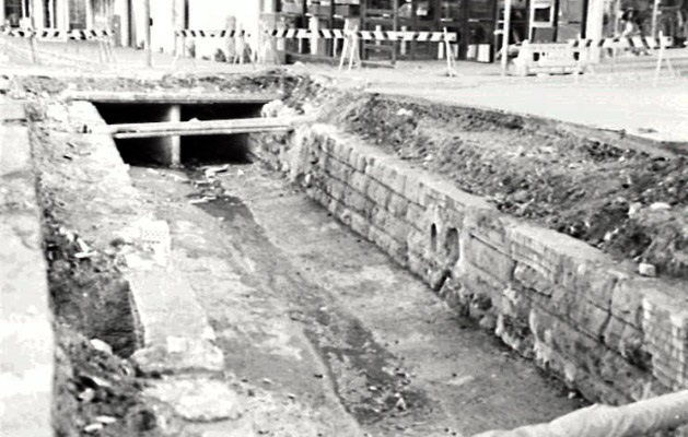 Dumaresq excavation of the Cattle Tank water race