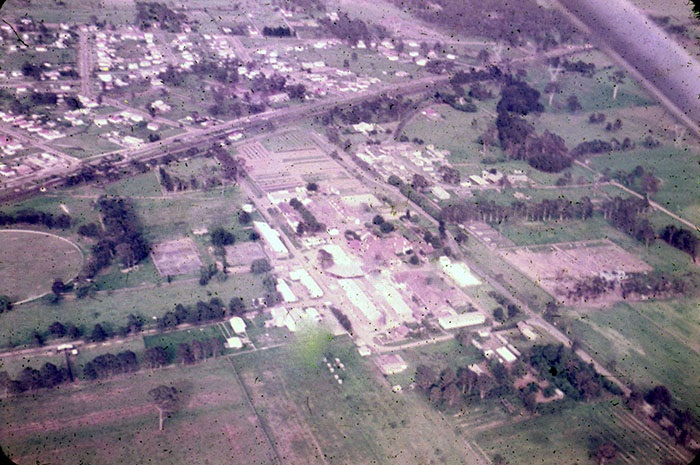 Aerial view of Glenfield in 1959