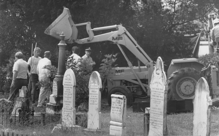 Graves to be moved due to road widening