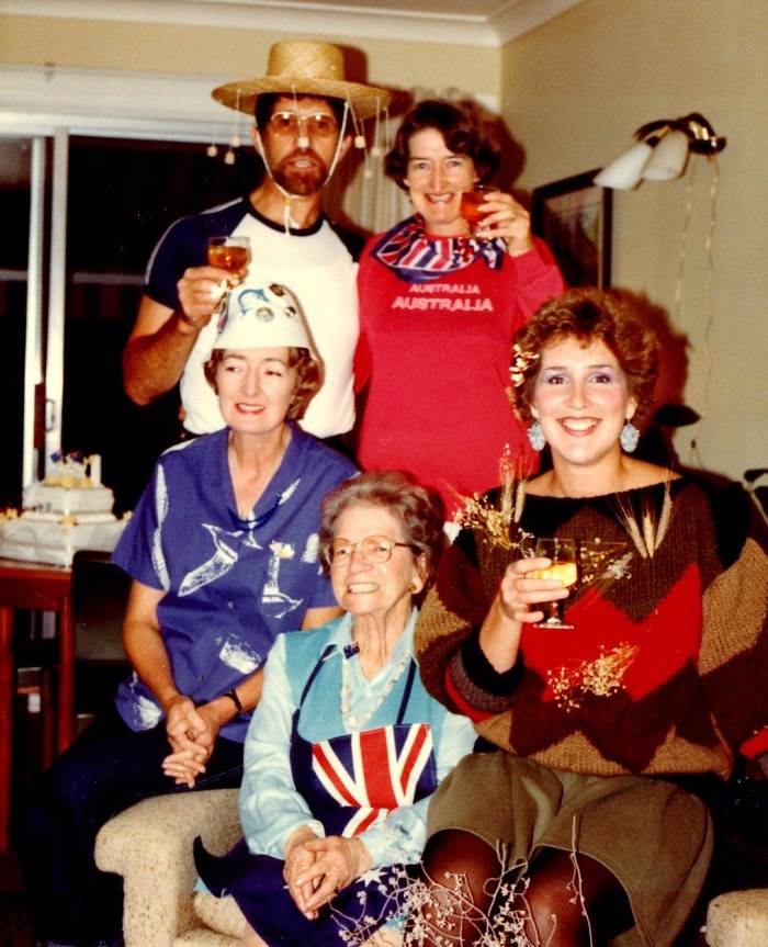A home party, Australiana theme