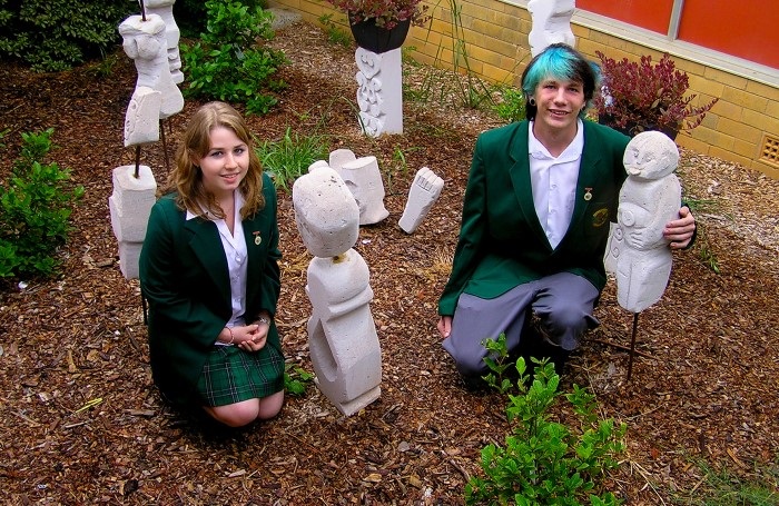 Ingleburn High School School Captains in the Scupture Garden