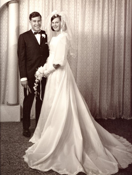 Joy Newham and Colin Lewis' wedding photo