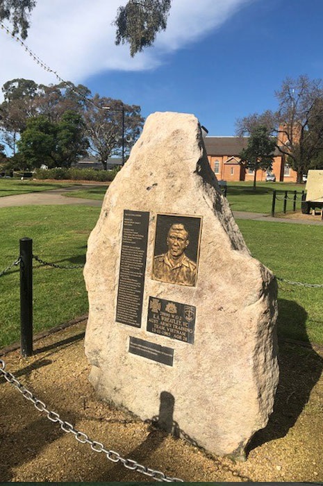 A special memorial is dedicated to Warrant Officer Class II Wheatley