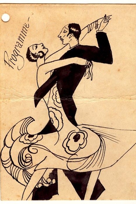 Dance crad from the 1920s