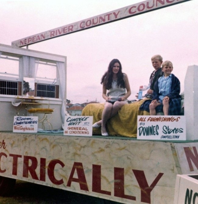 Fishers Ghost Parade float 1970s