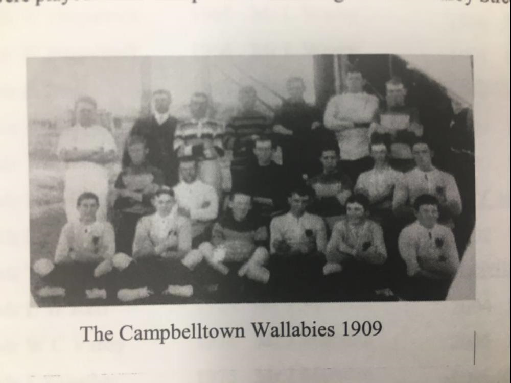 Team photograph of the original Wallabies Team