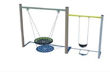 Patrick Newman swing set.JPG